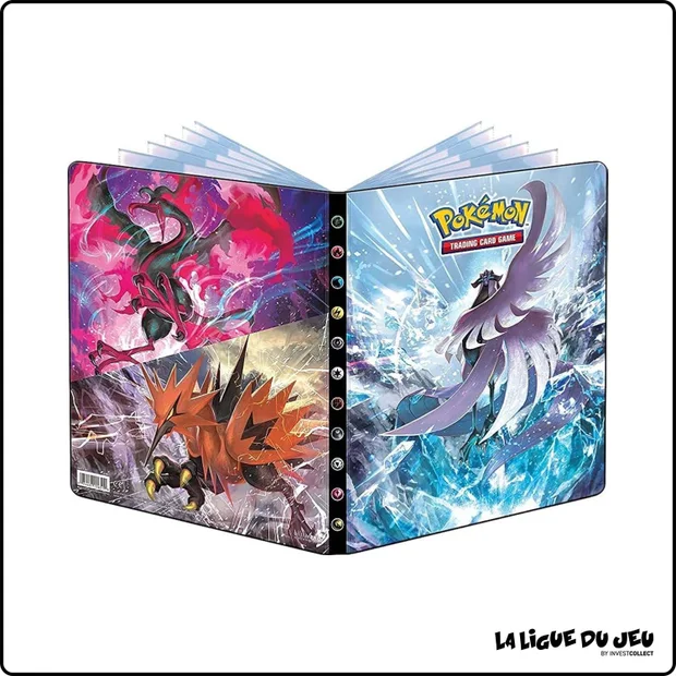 Portfolio - Pokemon - Album de rangement - Règne de Glace - EB06 - Artikodin de Galar & Sulfura de Galar / Electhor de Galar - 252 cases