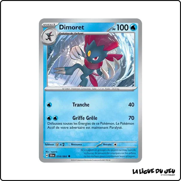 Peu commune - Pokemon - Fable Nébuleuse - Dimoret 14/64