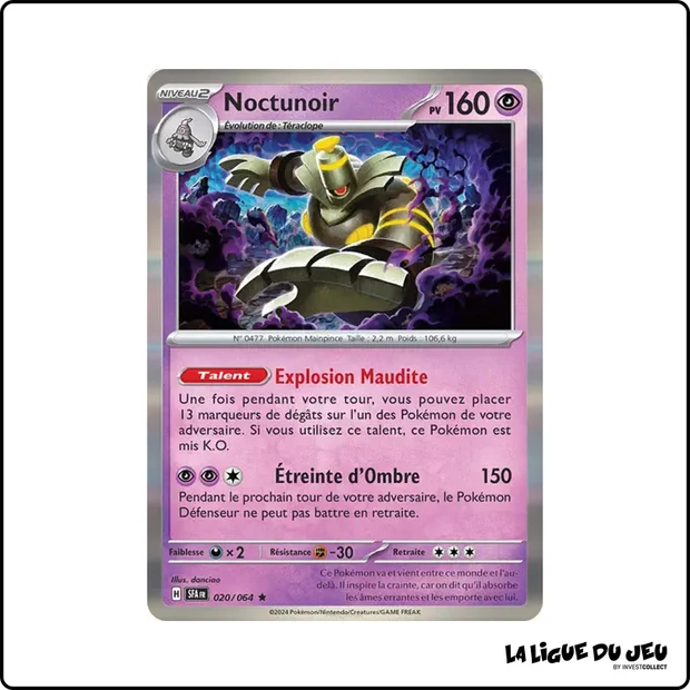 Holo - Pokemon - Fable Nébuleuse - Noctunoir 20/64