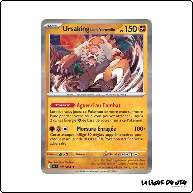 Holo - Pokemon - Fable Nébuleuse - Ursaking Lune Vermeille 25/64