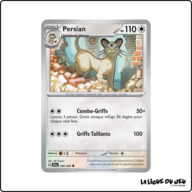 Commune - Pokemon - Fable Nébuleuse - Persian 49/64