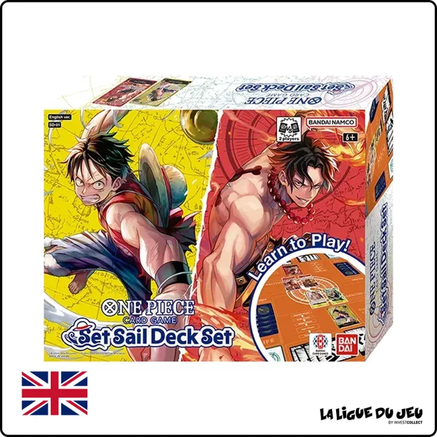 Coffret - One Piece - Set Sail Deck Set - SD-01- Scellé - Anglais