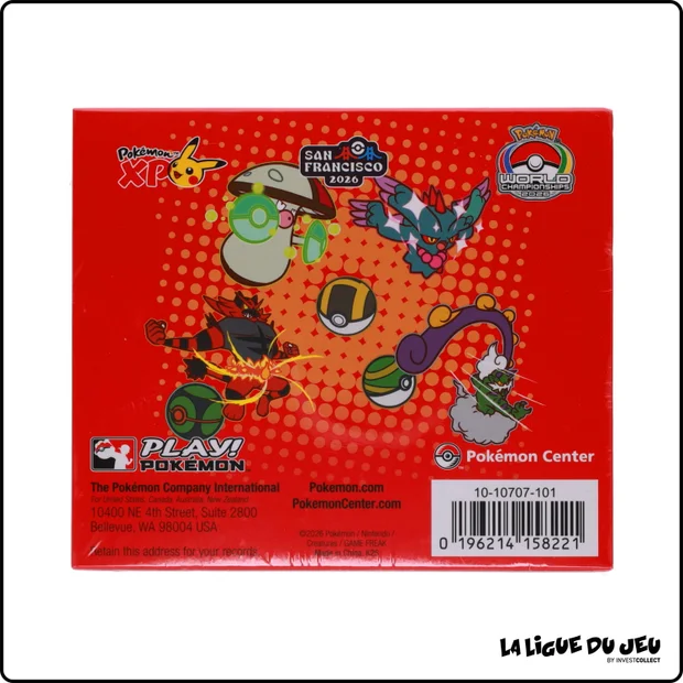 Set de Dés Pokemon - Pokemon Center - World Championships San Francisco 2026 - Crown Pikachu - Scellé