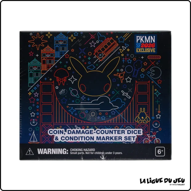 Set de Dés Pokemon - Pokemon Center - World Championships San Francisco 2026 - Golden Gate Theme - Scellé