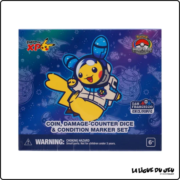 Set de Dés Pokemon - Pokemon Center - World Championships San Francisco 2026 - Space Pikachu - Scellé