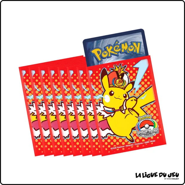 Sleeve - Pokemon Center - World Championships San Francisco 2026 - Crown Pikachu - Scellé - par 65