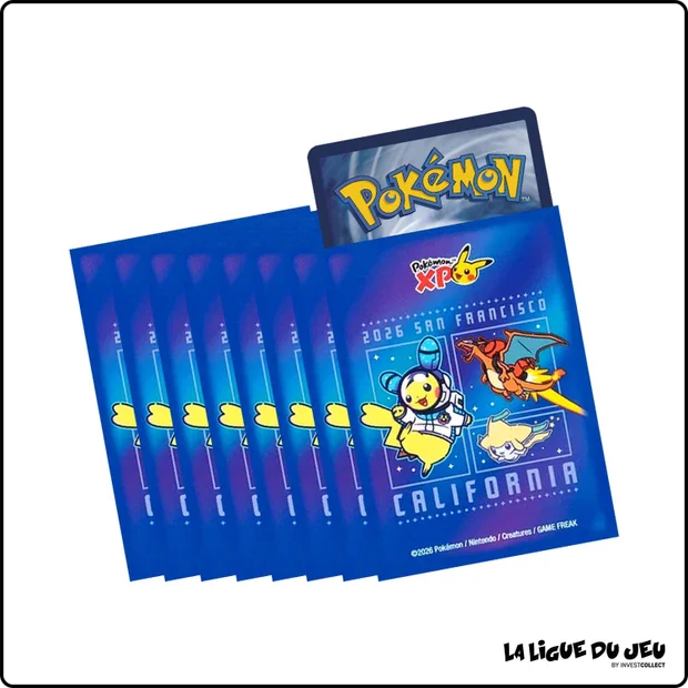 Sleeve - Pokemon Center - World Championships San Francisco 2026 - Space Pikachu - Scellé - par 65