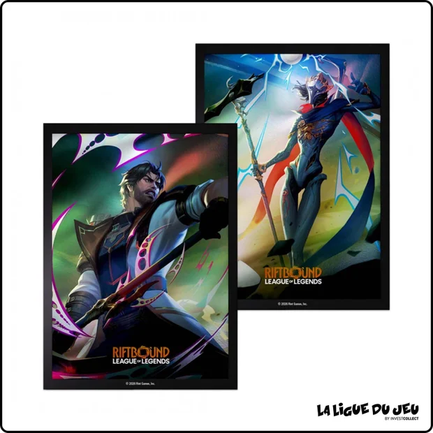 Sleeve - Riftbound - Set 4 : Vendetta - Protèges Cartes - Format Standard - Jayce VS Viktor - par 100