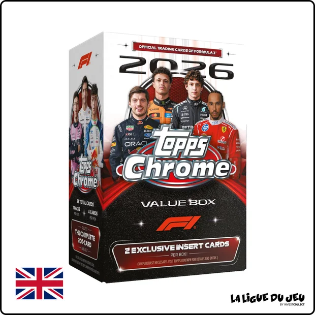Box - Topps Chrome - 2026 Formula 1 - Value Box - Scellé - Anglais