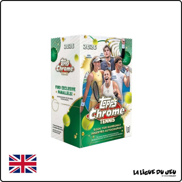 Box - Topps Chrome - Tennis 2026 - Value Box - Scellé - Anglais