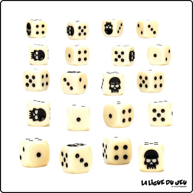 Warhammer - 20 Dés à 6 faces - 12mm