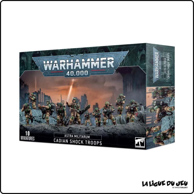 Warhammer 40,000 - Astra Militarum - Troupes de Choc Cadiennes - 10 Figurines