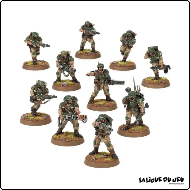 Warhammer 40,000 - Astra Militarum - Troupes de Choc Cadiennes - 10 Figurines