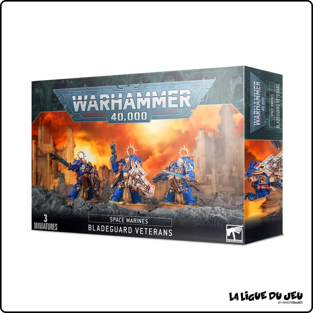 Warhammer 40,000 - Space Marines - Escouade de Vétérans Gardelames - 3 Figurines