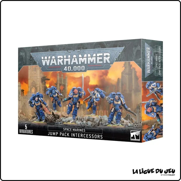 Warhammer 40,000 - Space Marines - Intercessors d'Assaut à Réacteurs Dorsaux - 5 Figurines