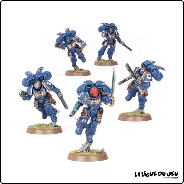 Warhammer 40,000 - Space Marines - Intercessors d'Assaut à Réacteurs Dorsaux - 5 Figurines