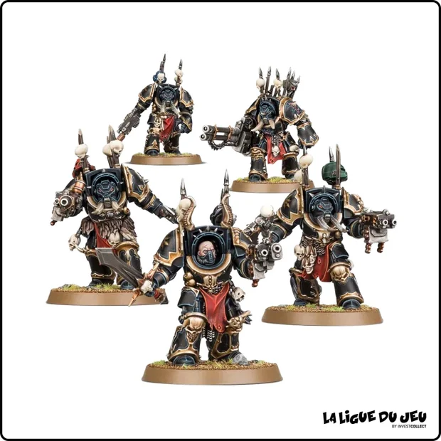 Warhammer 40,000 - Space Marines du Chaos - Escouade de Terminators du Chaos - 5 Figurines