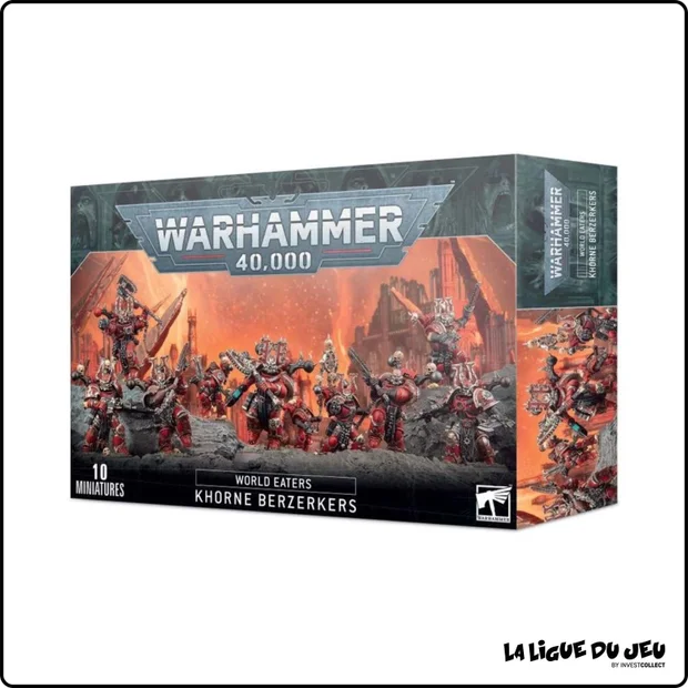 Warhammer 40,000 - World Eaters - Berzerkers de Khorne- 10 Figurines