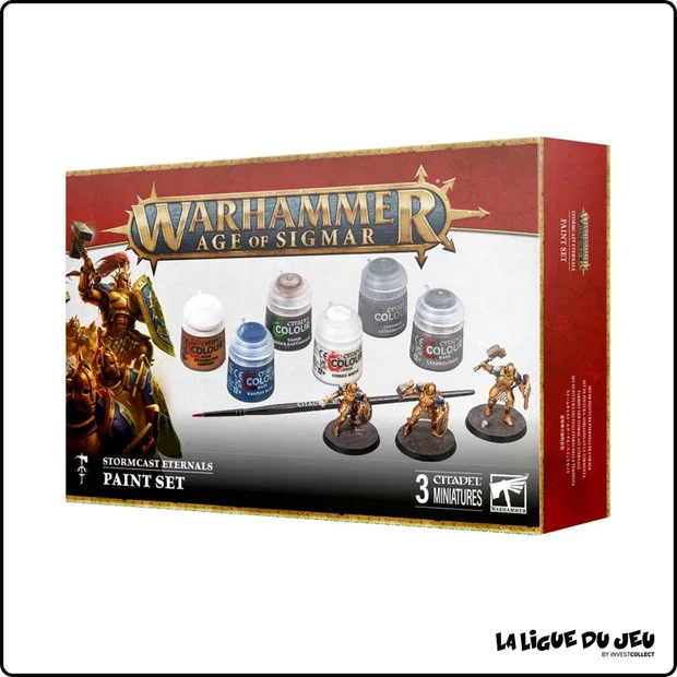 Warhammer Age of Sigmar - Éternels de l'Orage - Libérators + Set de Peinture - 3 Figurines - 6 Peintures