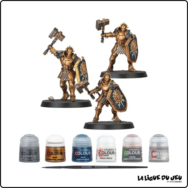 Warhammer Age of Sigmar - Éternels de l'Orage - Libérators + Set de Peinture - 3 Figurines - 6 Peintures