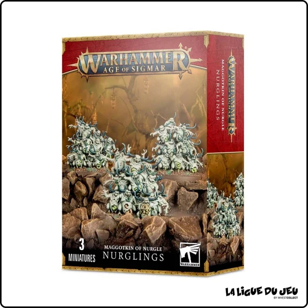 Warhammer Age of Sigmar - Putrescents de Nurgle - Nurglings - 3 Figurines