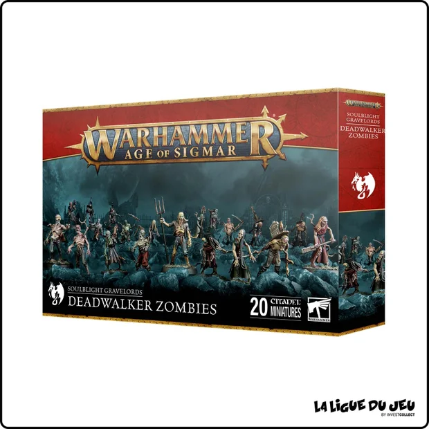 Warhammer Age of Sigmar - Seigneurs Ruimânes - Zombies Marchemorts - 20 Figurines
