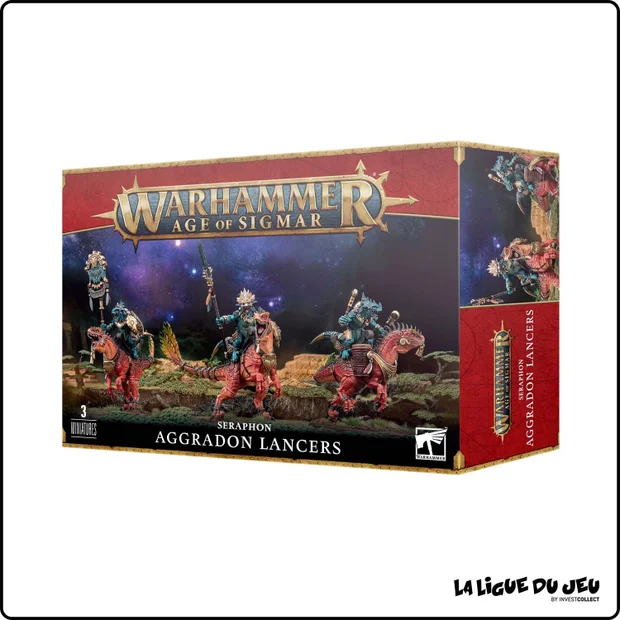 Warhammer Age of Sigmar - Séraphon - Lanciers Aggradons - 3 Figurines
