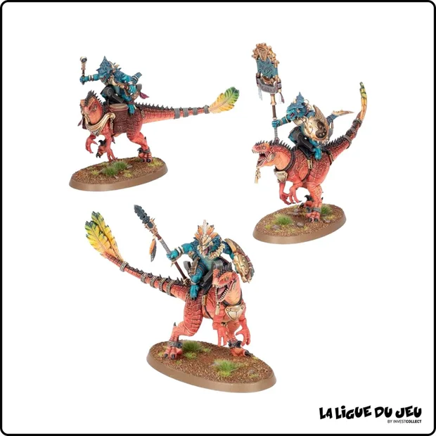 Warhammer Age of Sigmar - Séraphon - Lanciers Aggradons - 3 Figurines
