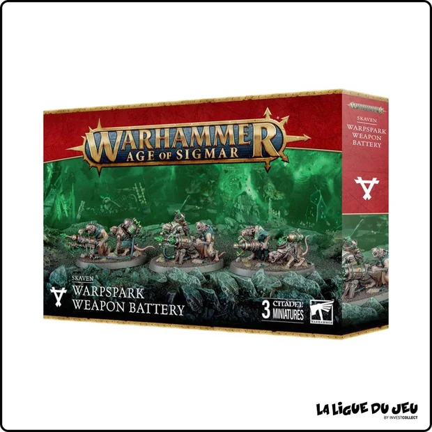 Warhammer Age of Sigmar - Skavens - Batterie d'Armes à Malétincelles - 3 Figurines