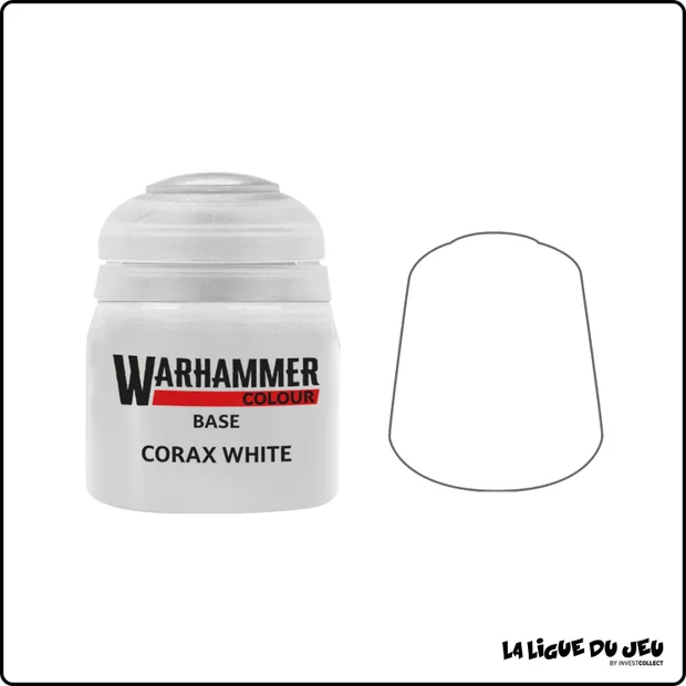 Warhammer Colour - Base - Corax White - 12mL - 1 Peinture