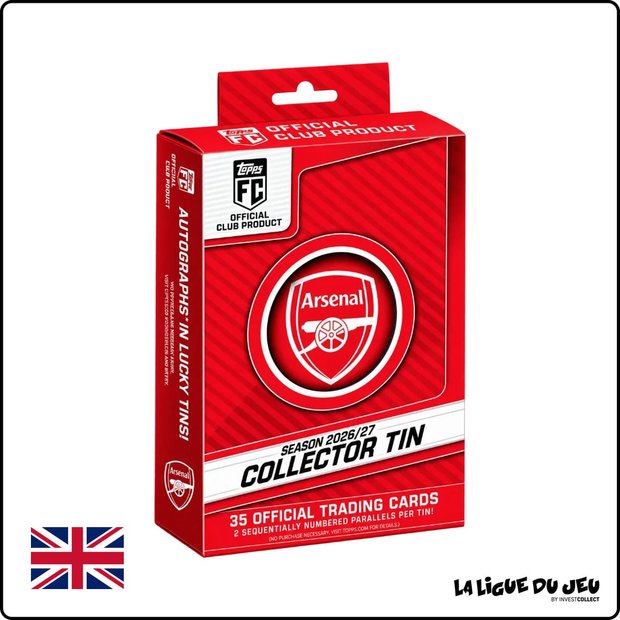 Box - Topps - 2026/27 Arsenal - Collector Tin - Scellé - Anglais