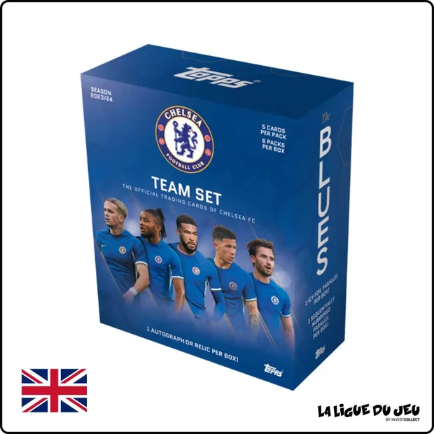 Box - Topps - 2023/24 Chelsea Official Team Set - 6 Boosters - Scellé - Anglais
