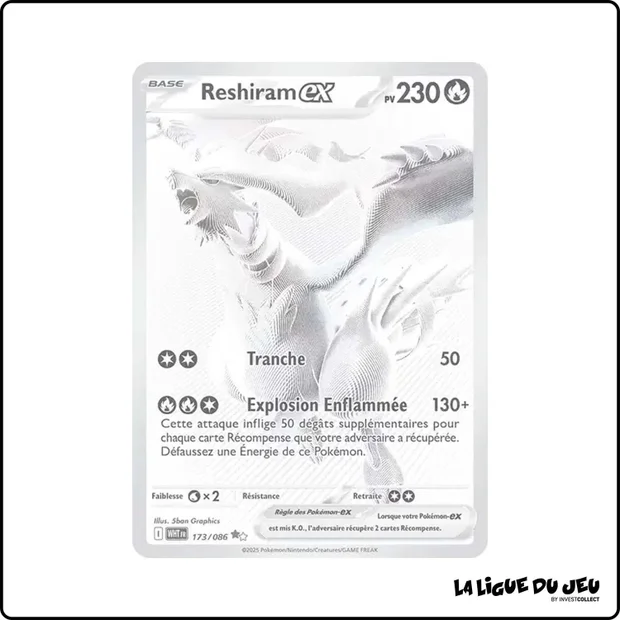 BWR - Pokemon - Flamme Blanche - Reshiram ex 173/86