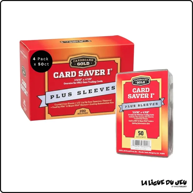 Card Saver - CardBord Gold - Card Saver I Plus Sleeves - par 200