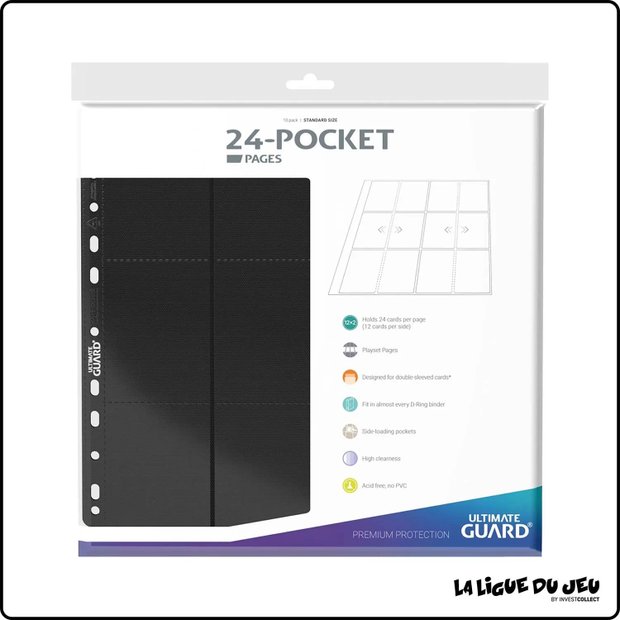 Classeur - Ultimate Guard - 10 feuilles de classeur 3x4 - Noir