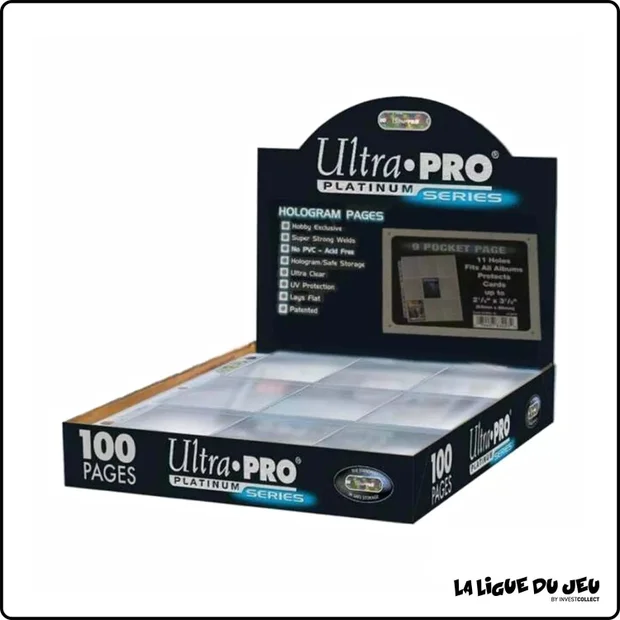 Classeur - Ultra Pro - 100 feuilles de classeur - Platinum