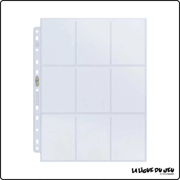 Classeur - Ultra Pro - 100 feuilles de classeur - Platinum