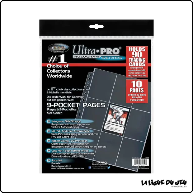 Classeur - Ultra Pro - Lot de 10 feuilles par 9