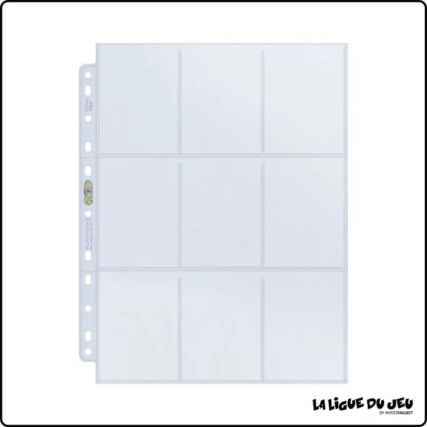 Classeur - Ultra Pro - Lot de 10 feuilles par 9