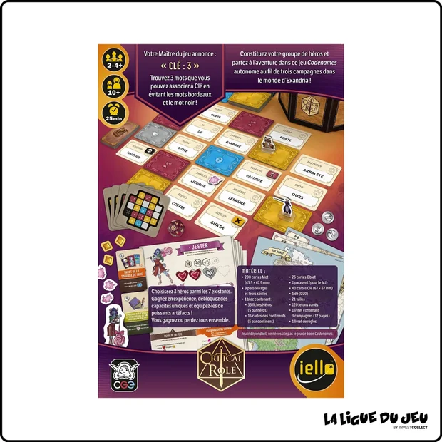 Codenames - La Campagne Coopérative Critical Role