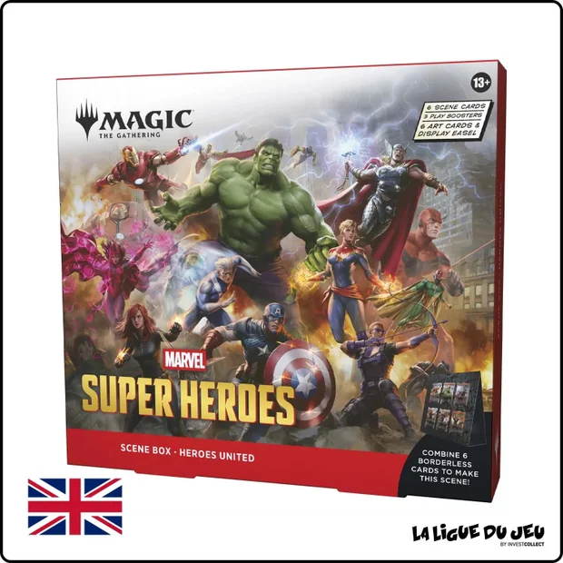 Coffret - Magic the Gathering - Marvel Super Heroes - Heroes United - Boîte scénique - Scellé - Anglais