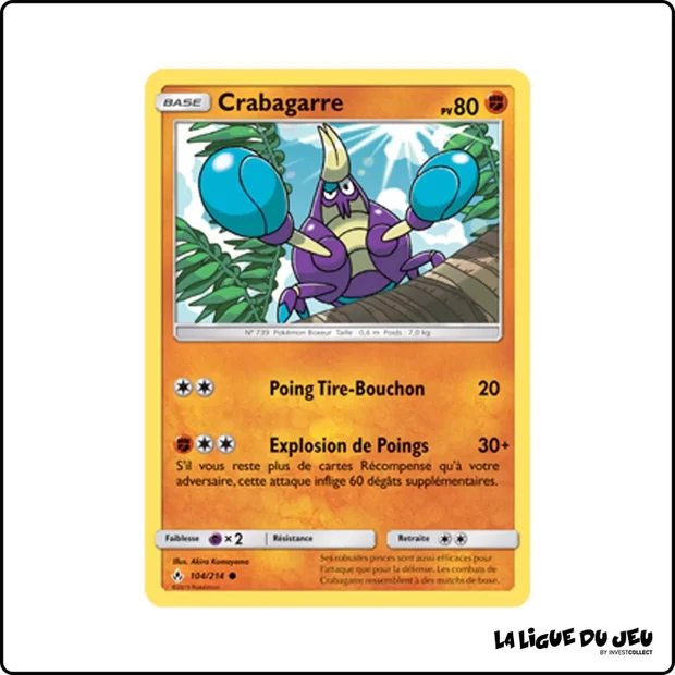 Commune - Pokemon - Alliance Infaillible - Crabagarre 104/214