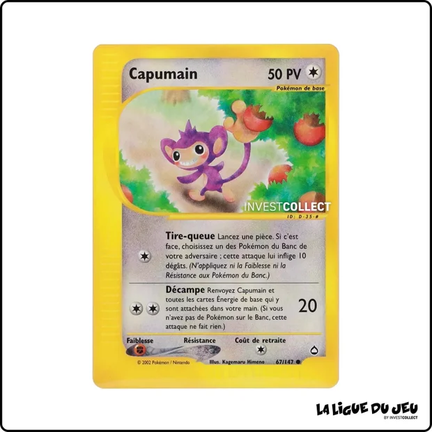 Commune - Pokemon - Aquapolis - Capumain 67/147