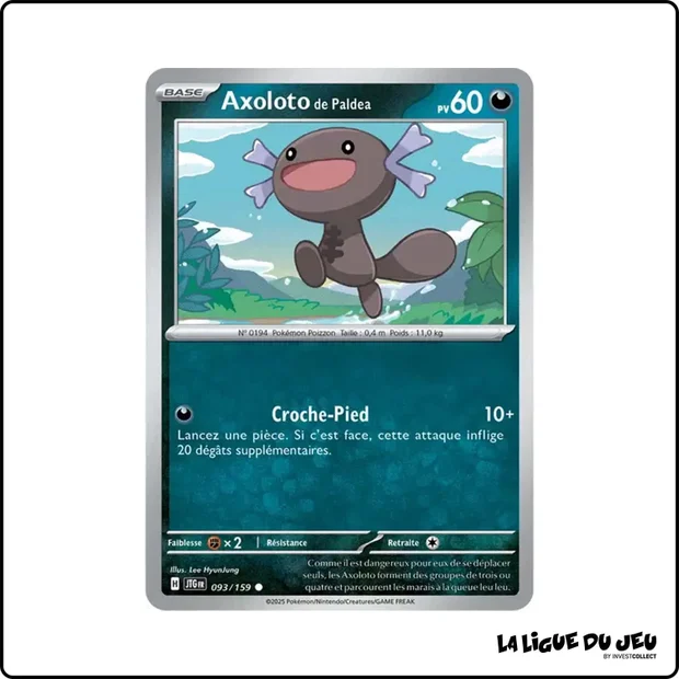 Commune - Pokemon - Aventures Ensemble - Axoloto de Paldea 93/159