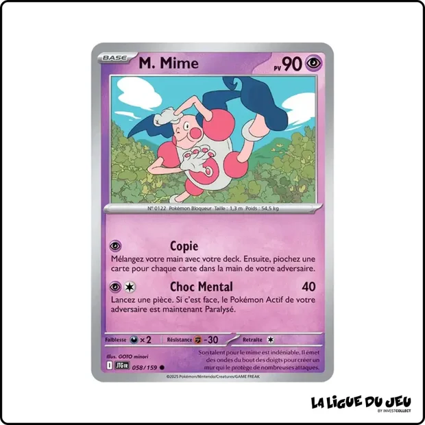 Commune - Pokemon - Aventures Ensemble - M. Mime 58/159
