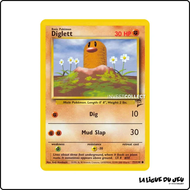 Commune - Pokemon - Base Set 2 - Diglett 71/130