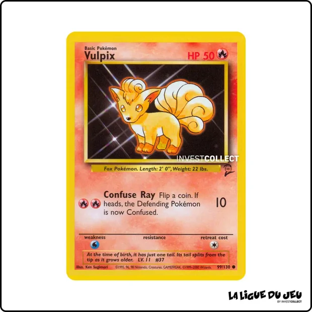Commune - Pokemon - Base Set 2 - Vulpix 99/130