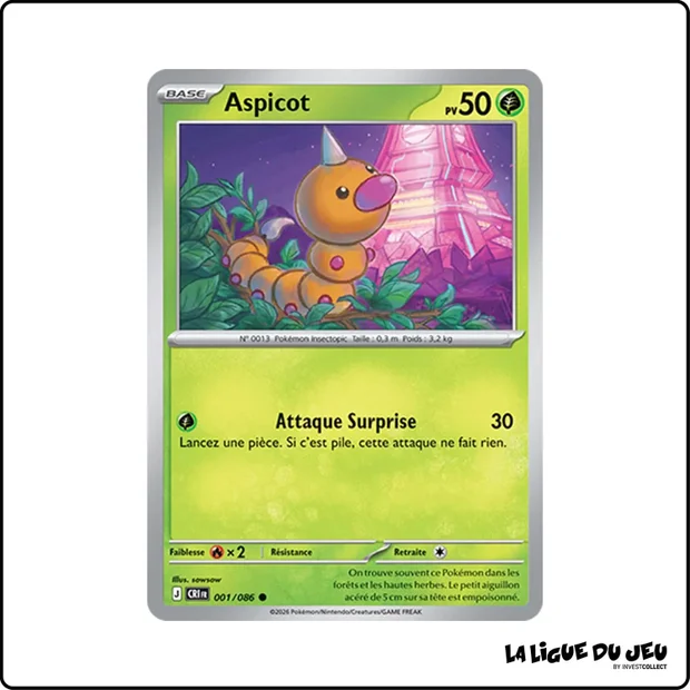 Commune - Pokemon - Chaos Ascendant - Aspicot 1/86