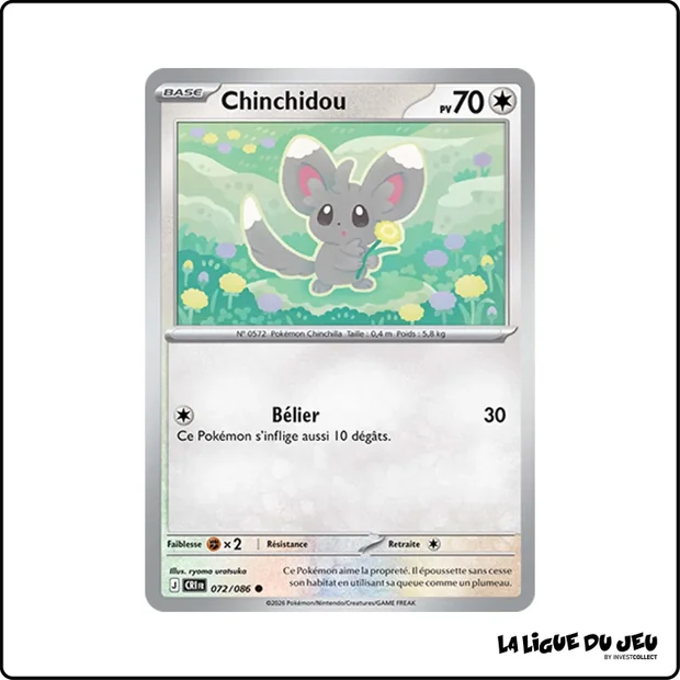 Commune - Pokemon - Chaos Ascendant - Chinchidou 72/86