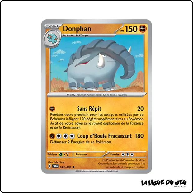 Commune - Pokemon - Chaos Ascendant - Donphan 45/86
